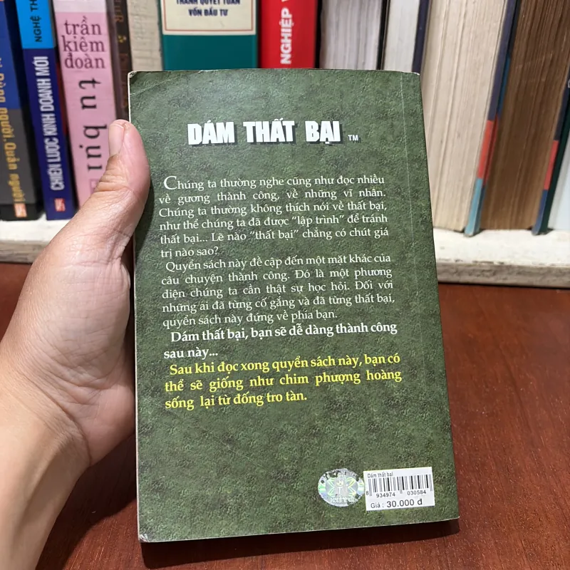 II Sách Kỹ Năng: Dám Thất Bại - BILLI P.S LIM - 2006 763205