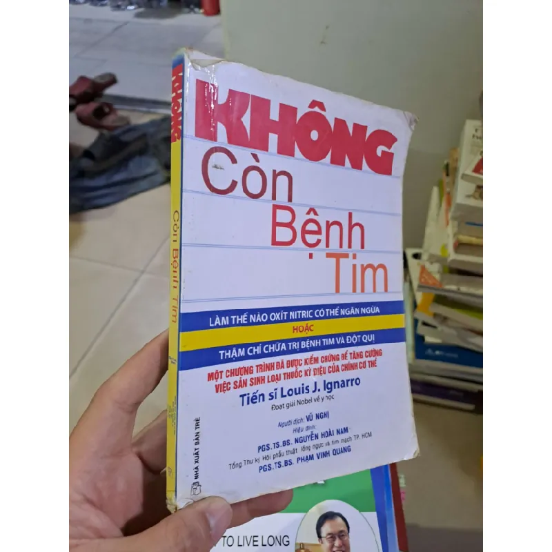 [Sách Cũ SCGR] Không còn bệnh tim mới 80% ố vàng chóc bìa Tiến sĩ Louis J.Ignarrro SỨC KHỎE - THỂ THAO HCM2908 681384