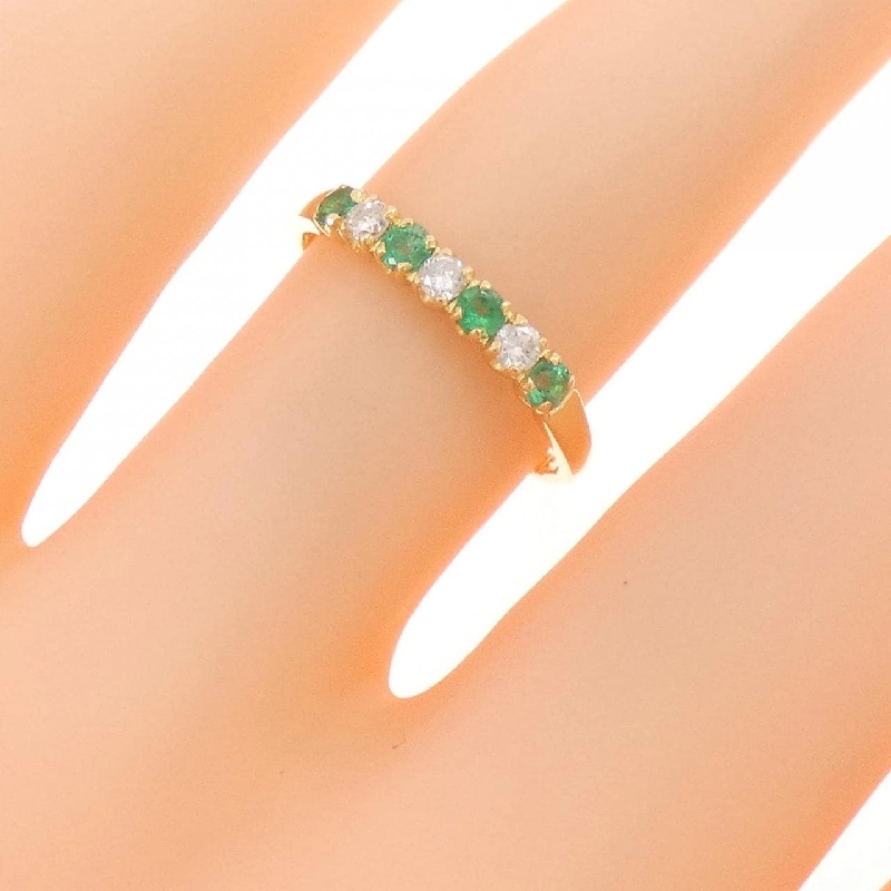 Nhẫn ngọc lục bảo K18YG 0.15CT - Hàng hiệu Authentic 846821