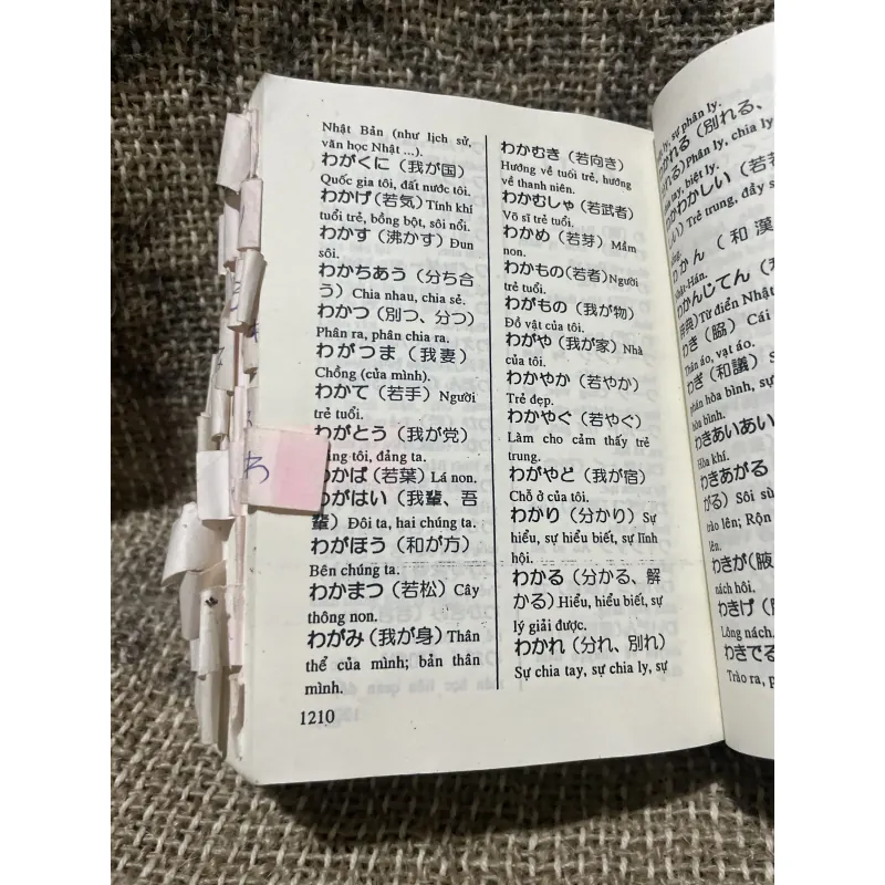 Từ điển Việt Nhật ; hơn 1200 trang; khổ Mini  1010106