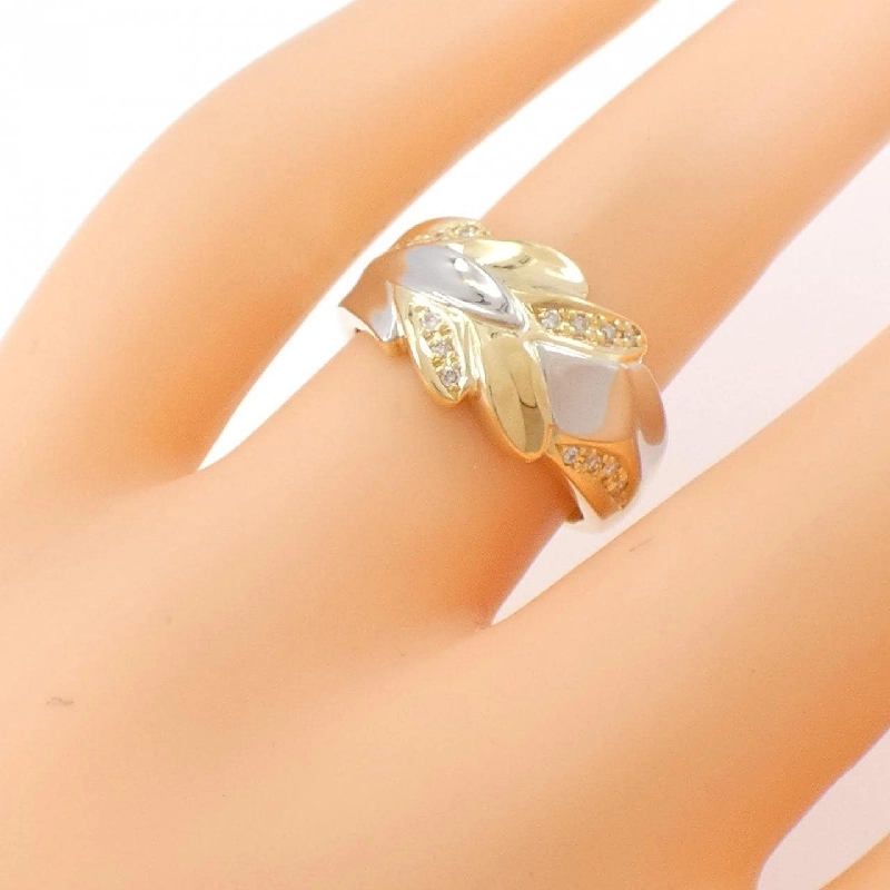 Nhẫn kim cương K18YG/PT 672509