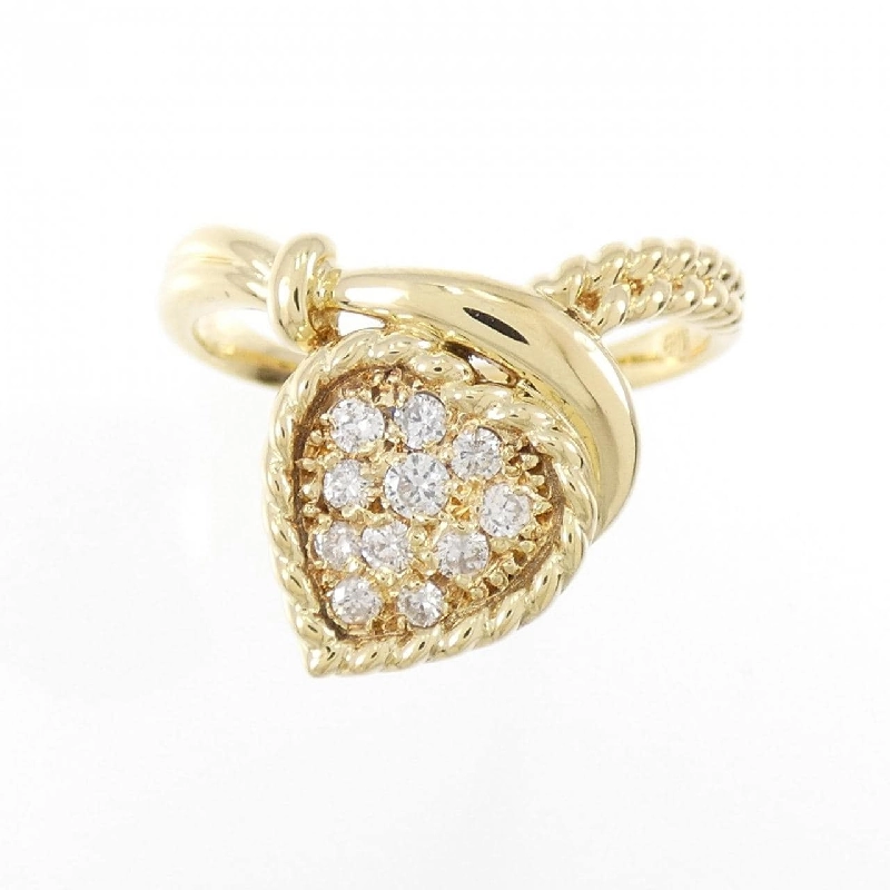 Nhẫn kim cương K18YG 0.20CT 668404