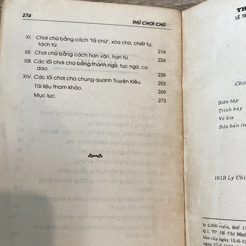 THÚ CHƠI CHỮ (XB 1995) 753200