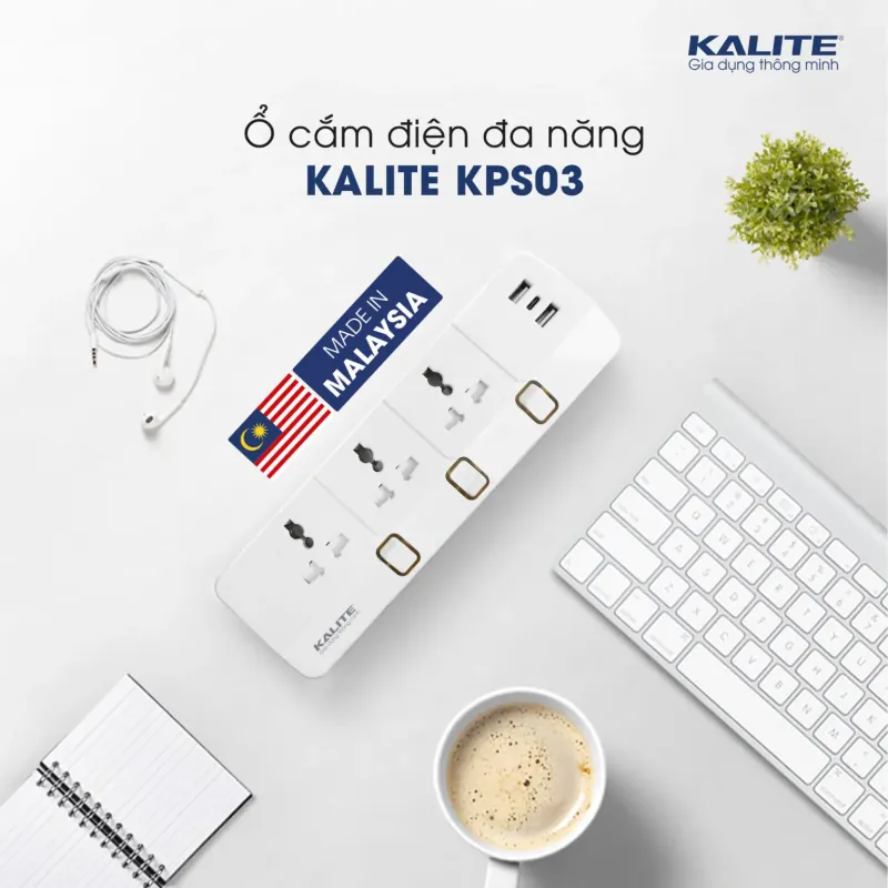 Ổ cắm điện thông minh KALITE KPS03 788860