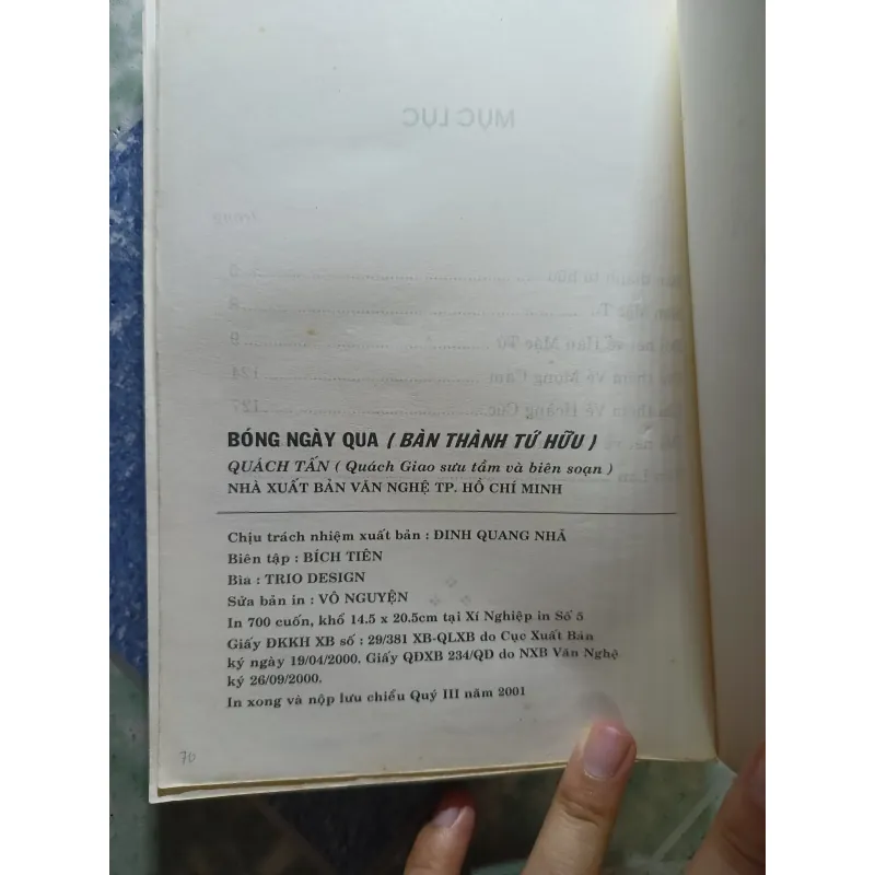 Bóng ngày qua ( bản thành tứ hữu) - Quách Tấn 927822