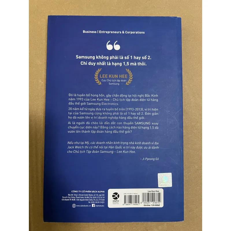 Lee Kun Hee Những lựa chọn chiến lược và kỳ tích Samsung 1024102