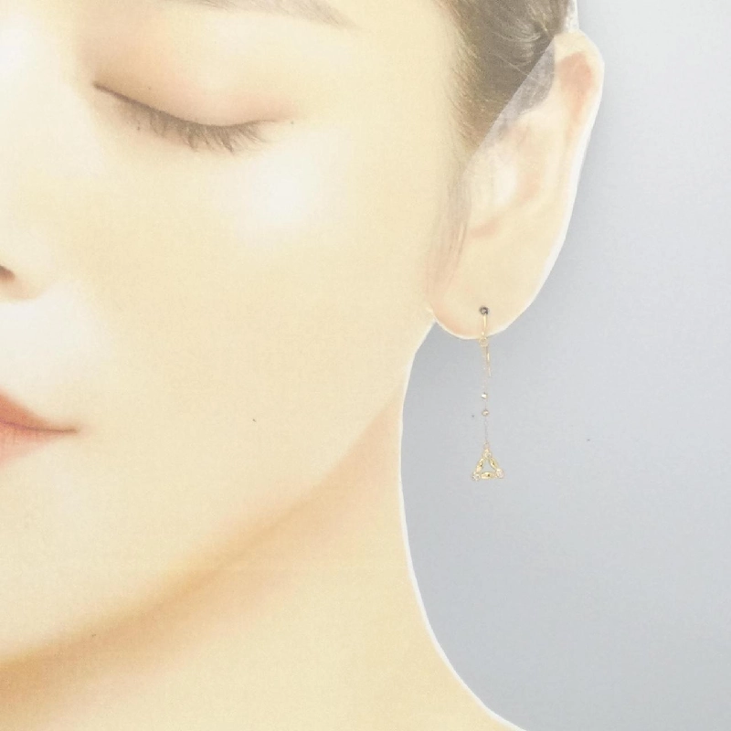 K18YG Bông tai kim cương 0.06CT - Hàng hiệu Chính hãng 873377