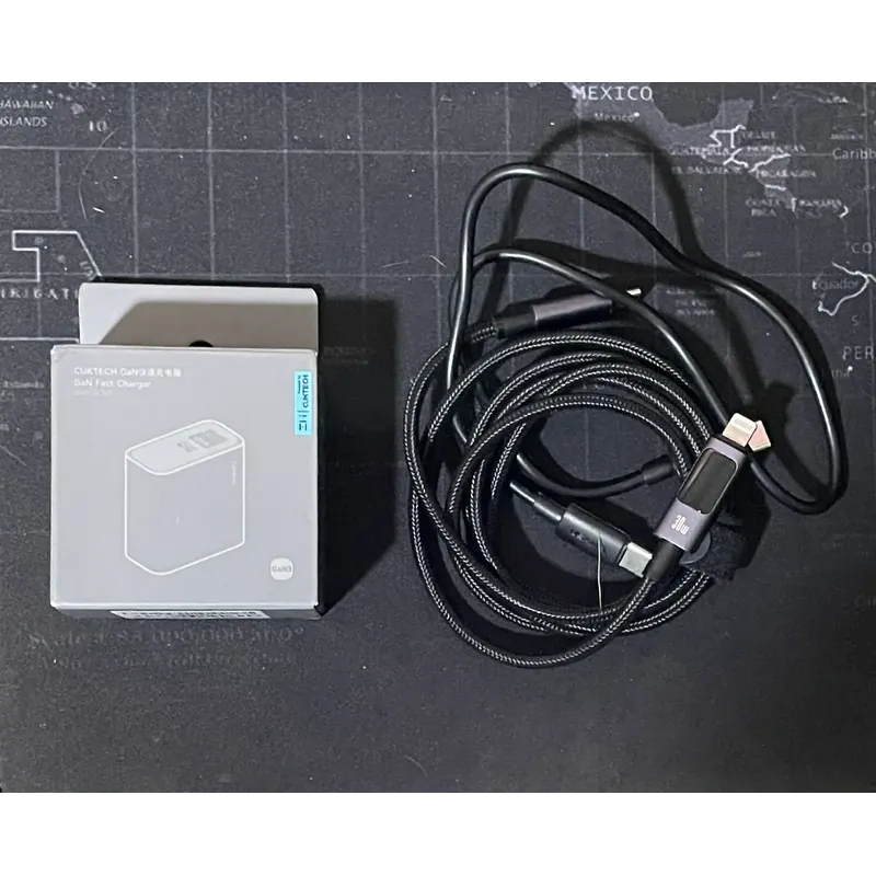 Củ sạc Cuktech 65w GaN 3 cổng out còn mới 732158