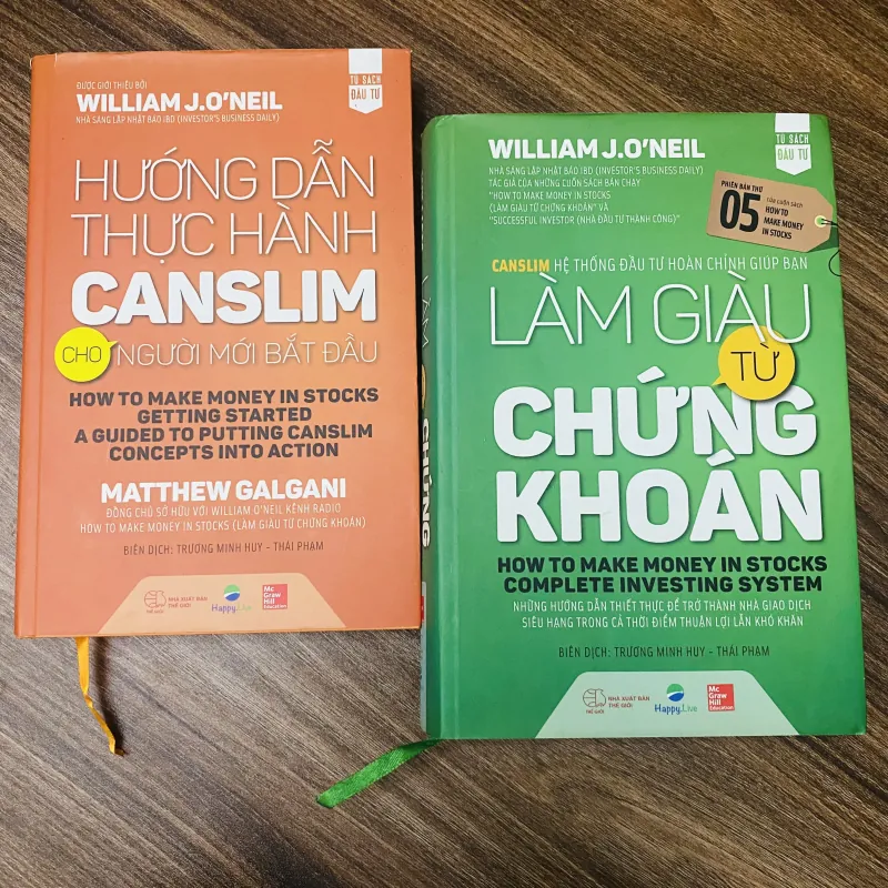 Combo 2 cuốn Làm Giàu Từ Chứng Khoán + Hướng Dẫn Thực Hành Canslim cho người mới bắt đầu 992942