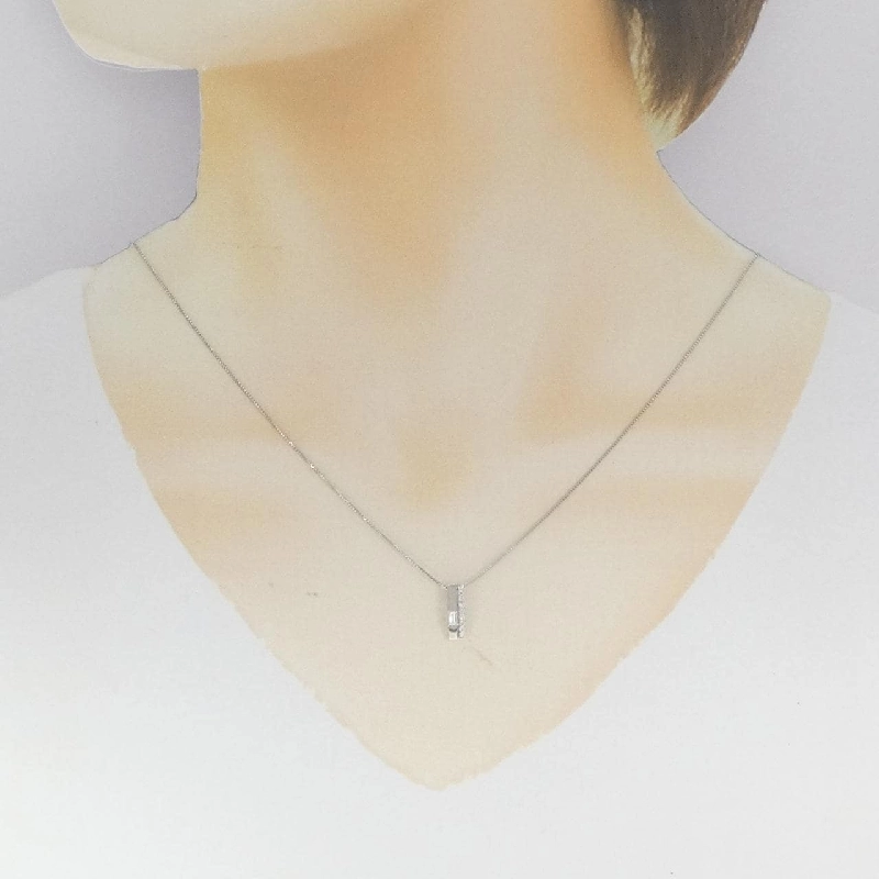 Dây chuyền kim cương PT900/PT850 0.12CT - Hàng hiệu Authentic 858631