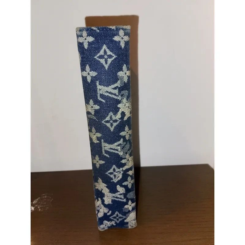 Túi cầm tay Louis Vuitton vải denim xanh dương 598841
