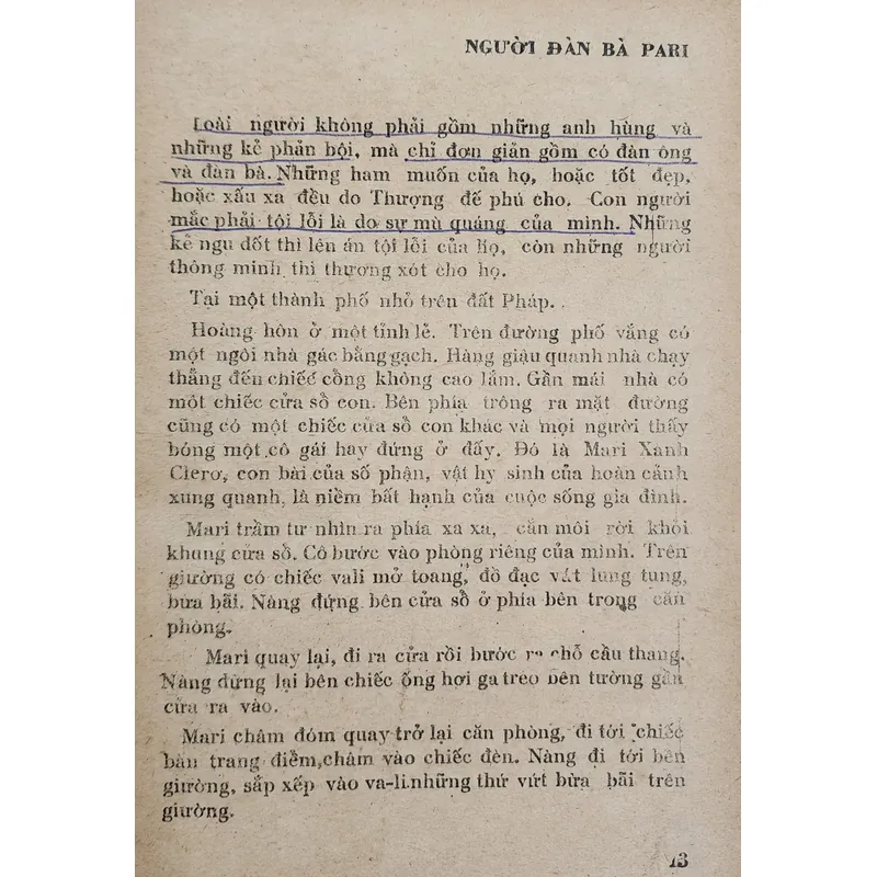 Kịch bản phim NGƯỜI ĐÀN BÀ PARIS của Charlie Chaplin 727059