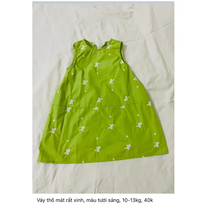 Váy xanh tươi tắn cho bé gái 781642