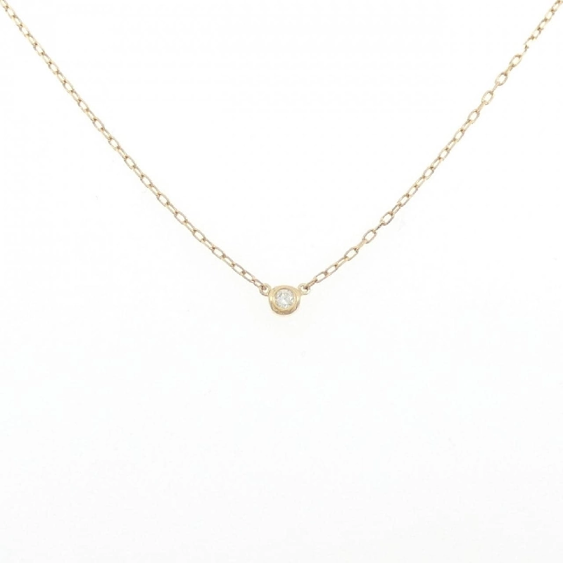 K18YG Solitaire Dây chuyền kim cương 0.03CT - Hàng hiệu Chính hãng 861205