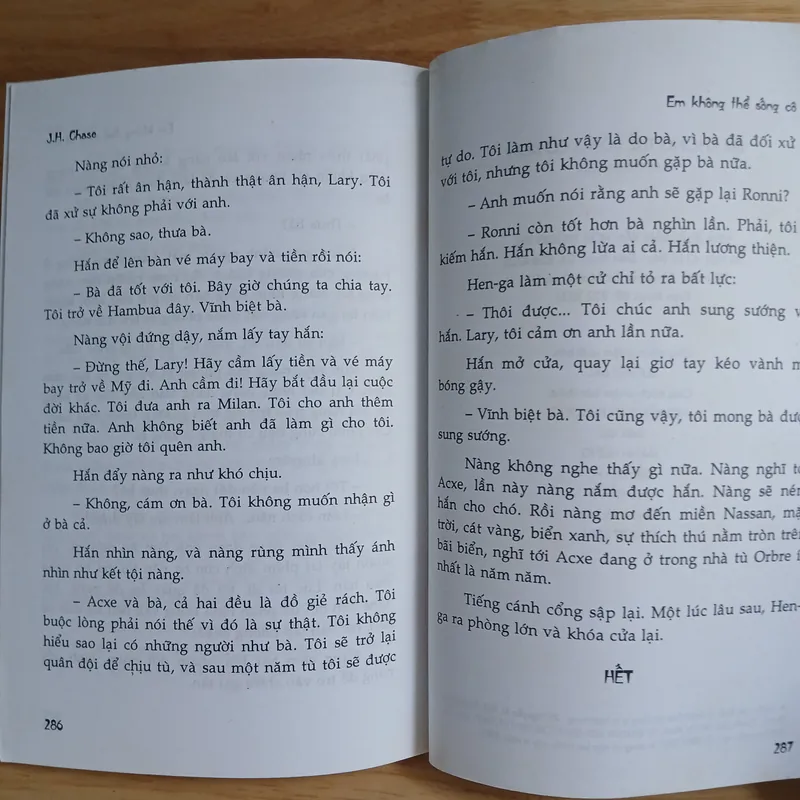 Tiểu Thuyết Trinh Thám - Em Không Thể Sống Cô Đơn (James Hadley Chase) 315706