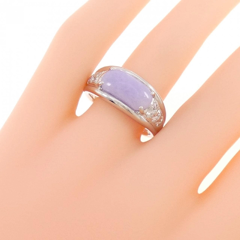 Nhẫn ngọc bích lavender PT900 2.87CT 666467