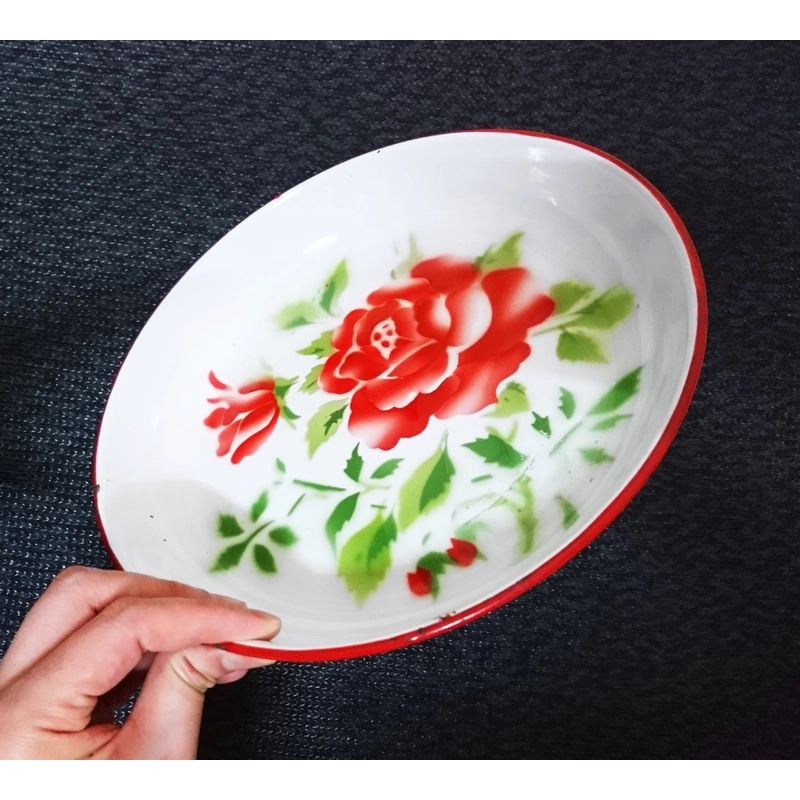 Khay sắt Tráng men xưa thập niên 80 463128