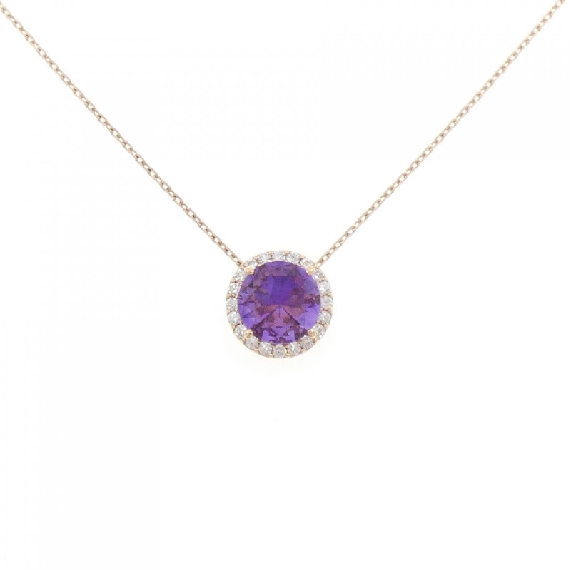 K18PG Mặt dây chuyền Amethyst 1.62CT - Hàng hiệu Chính hãng 860915