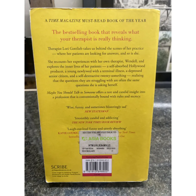 Maybe you should talk to someone Lori Gottlieb 734142