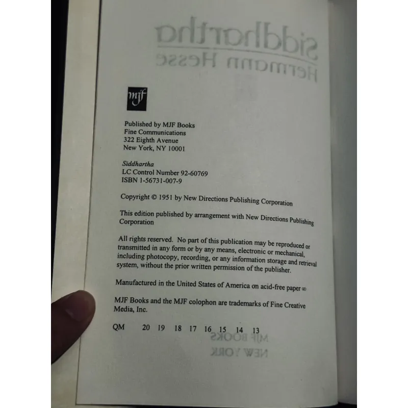 Siddhartha - Hermann Hesse (bìa cứng) 764401