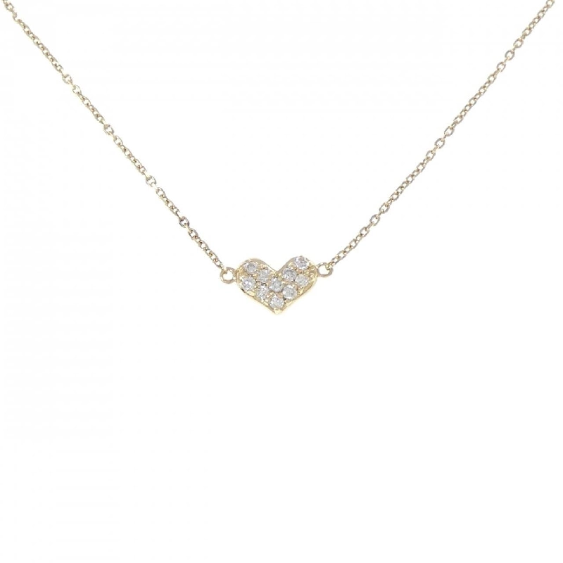 K18YG Dây chuyền kim cương hình trái tim 0.10CT - Hàng hiệu Chính hãng 863152