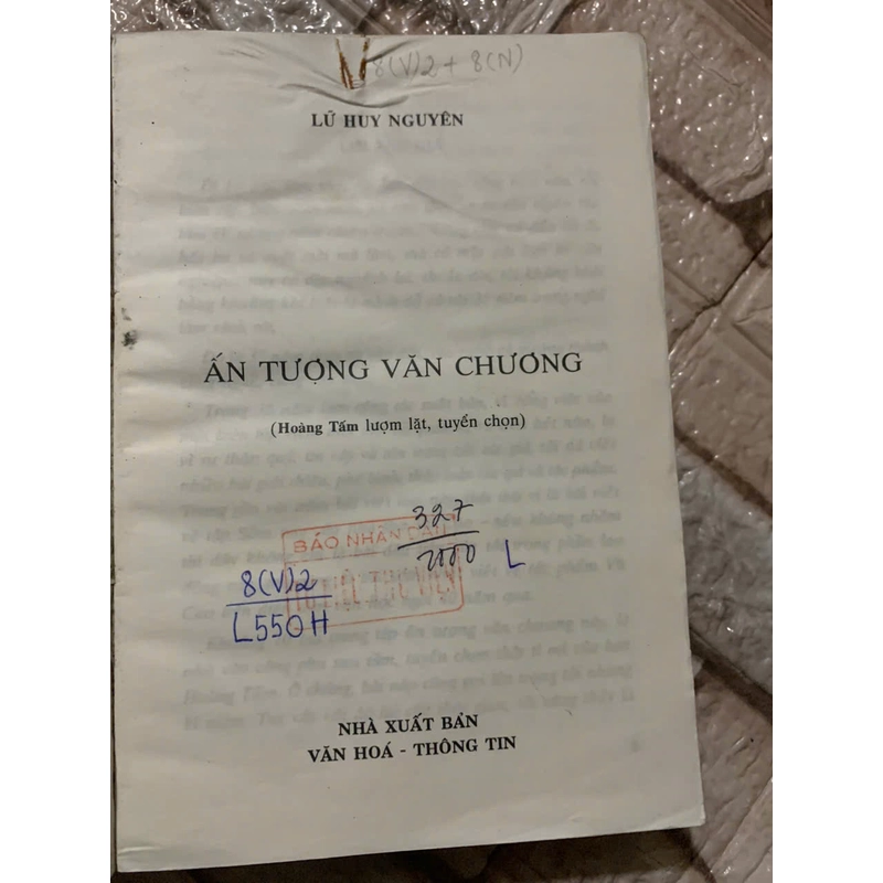 ẤN TƯỢNG VĂN CHƯƠNG - LỮ HUY NGUYÊN 539698