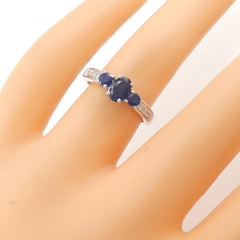 Nhẫn Sapphire K14WG 671749