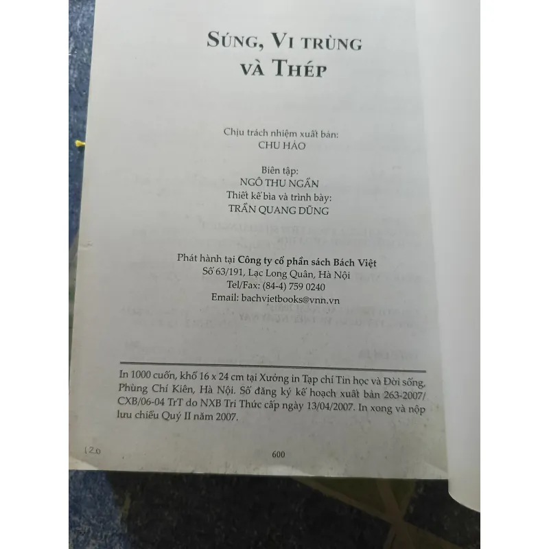 Súng, Vi trùng và Thép - Jared Diamond 932091