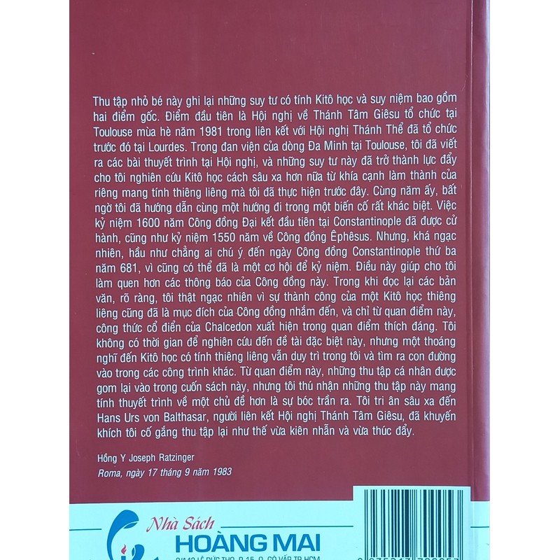 Đấng Chịu Đâm Thâu - Tiếp Cận Kitô Học Thiêng Liêng / Hồng Y Joseph Ratzinger 164553