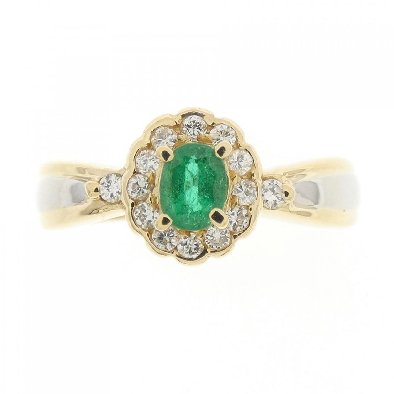 Nhẫn Emerald K18YG/PT 0.19CT - Hàng hiệu Chính hãng 855237