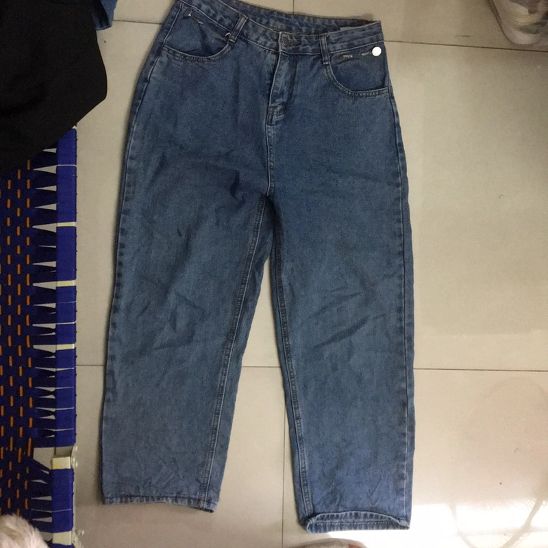 Quần bò ống rộng nữ 518625