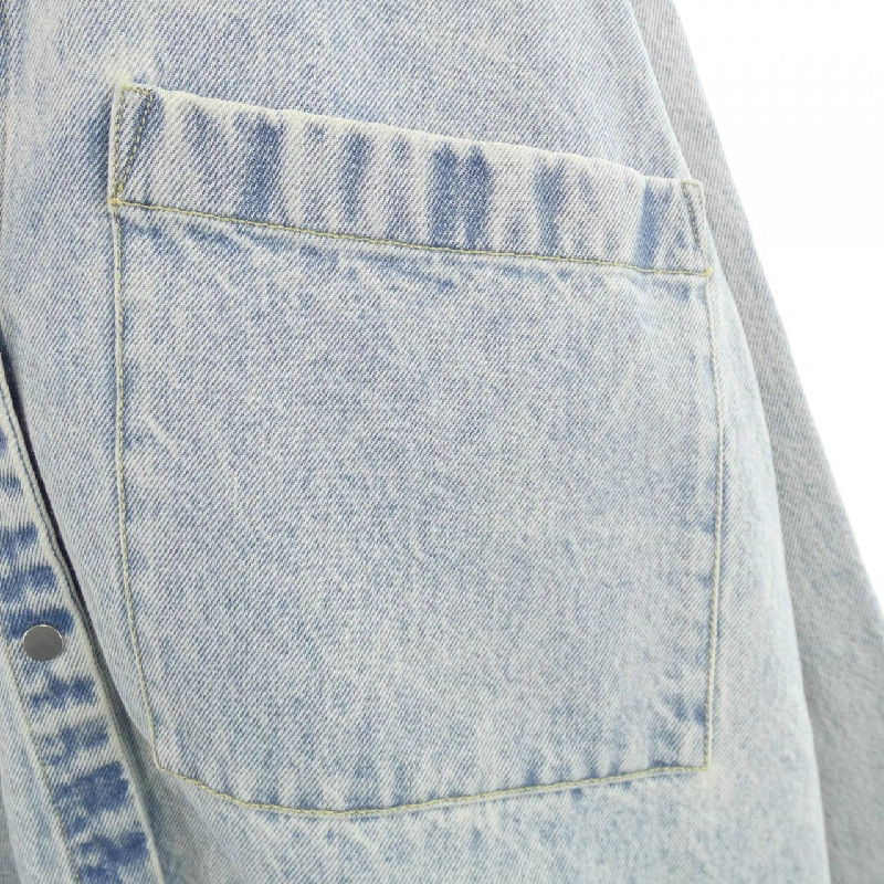 【Mã giảm giá】Áo khoác denim Christian Wijnants 640115
