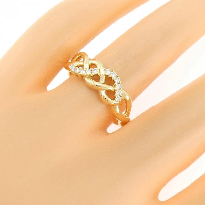 Nhẫn kim cương 750YG 0.11CT - Hàng hiệu Authentic 851313