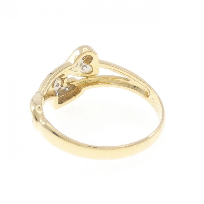 Nhẫn kim cương hình trái tim K18YG/PT900 0.06CT 668836