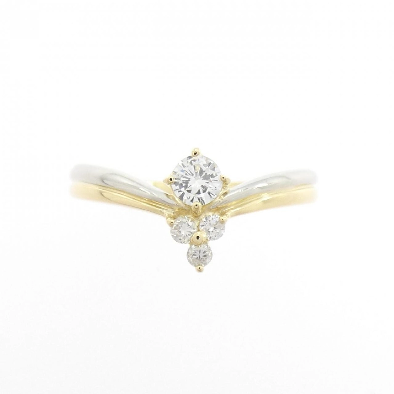 Nhẫn kim cương K18YG/PT900 0.20CT - Hàng hiệu Chính hãng 849773