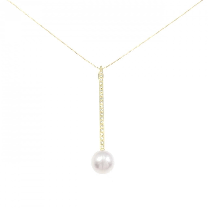 K18YG Ngọc trai Akoya Dây chuyền 9.2mm - Hàng hiệu Chính hãng 856676