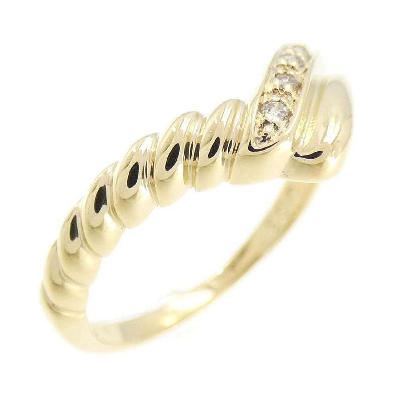 Nhẫn kim cương K18YG 0.03CT 672526