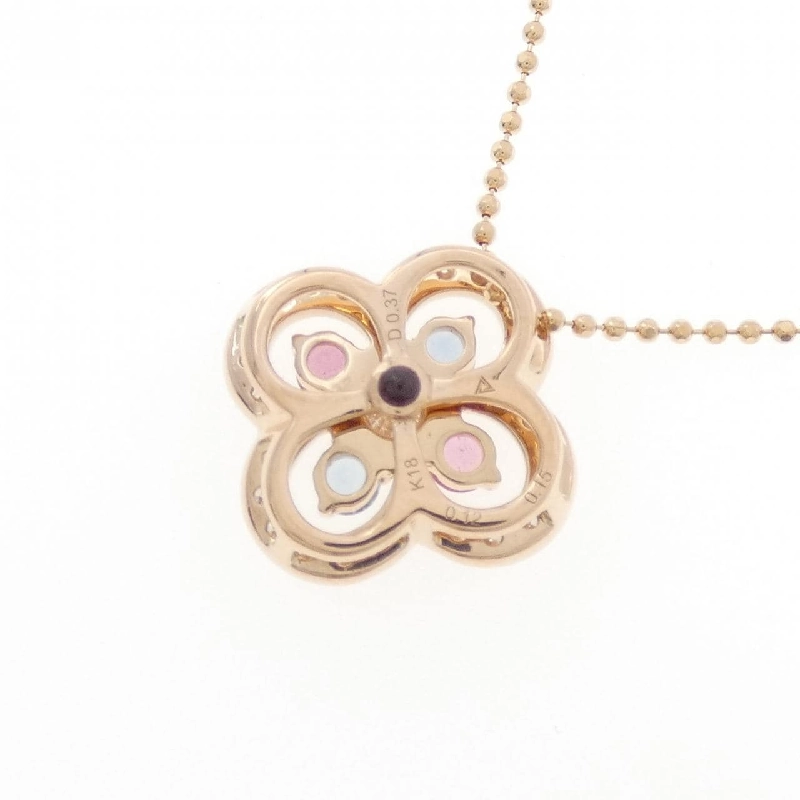 K18PG Hoa Đá Màu Dây Chuyền - Hàng hiệu Chính hãng 848064