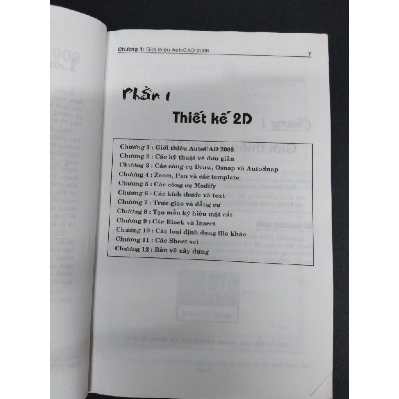 Giáo trình Autocad 2008 thiết kế 2D và 3D mới 80% ố 2008 HCM2207 Nguyễn Quốc Bình GIÁO TRÌNH, CHUYÊN MÔN 191358