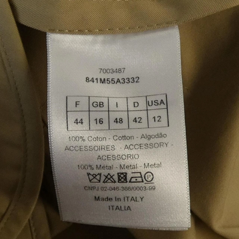 Áo khoác trench CHRISTIAN DIOR 30MONTAIGNE 841M55A3332 628789