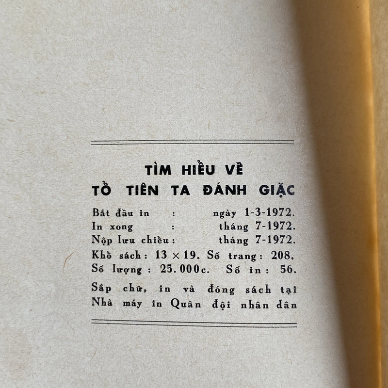 TÌM HIỂU TỔ TIÊN TA ĐÁNH GIẶC (XB 1972) 507348