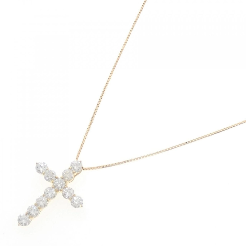 K18YG Dây chuyền kim cương 2.239CT E-F VS1-2 VG - Hàng hiệu Chính hãng 873563