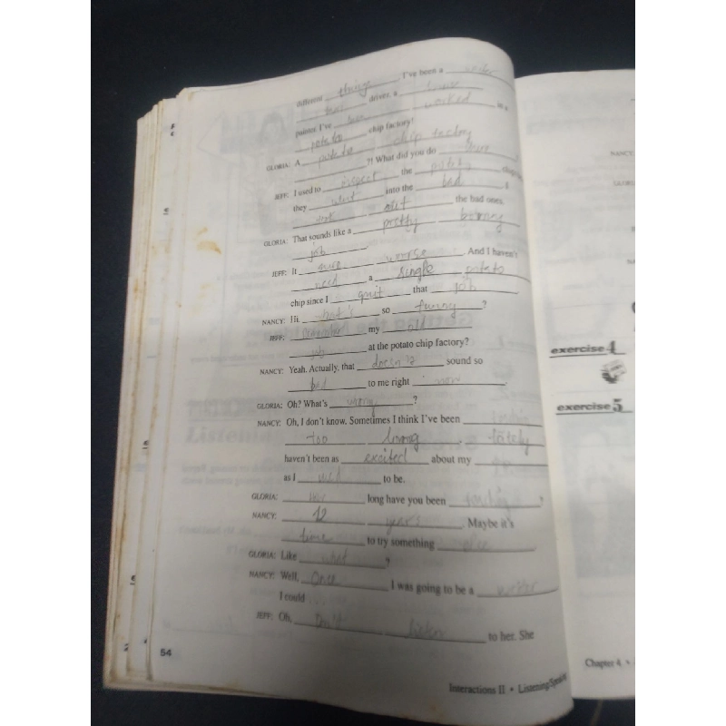 A listening/speaking skills book - Interactions TWO 2001 mới 60% ố vàng có viết HCM2504 chuyên môn ngoại ngữ 914102