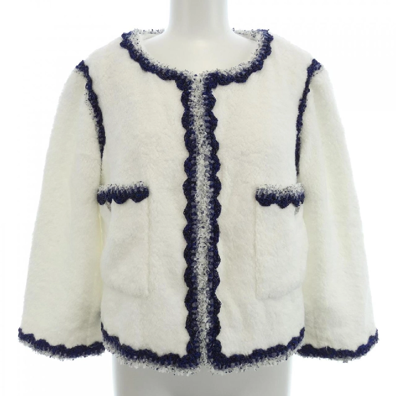 【Mã giảm giá】Áo khoác không cổ CHANEL 636231