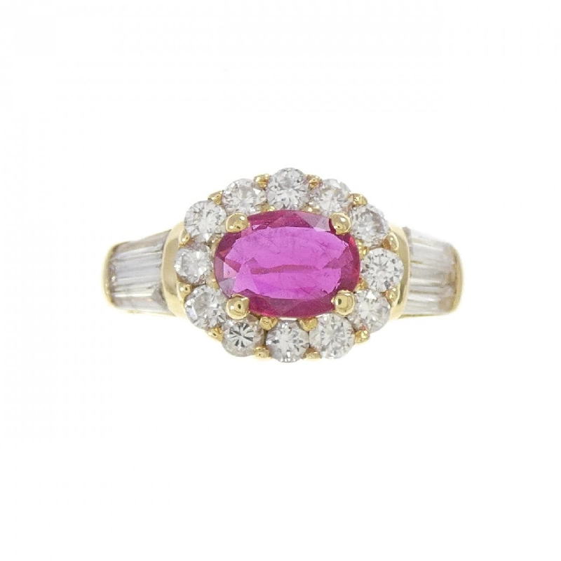 Nhẫn Ruby K18YG 0.7CT - Hàng hiệu Chính hãng 848868