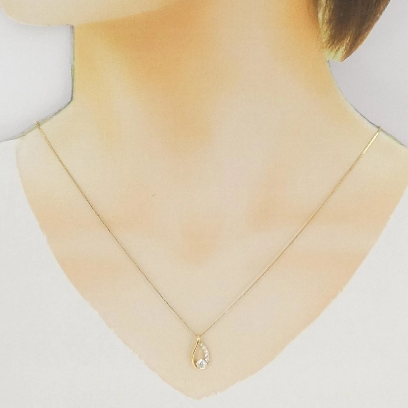 K18YG Dây chuyền kim cương 0.303CT - Hàng hiệu Chính hãng 858917