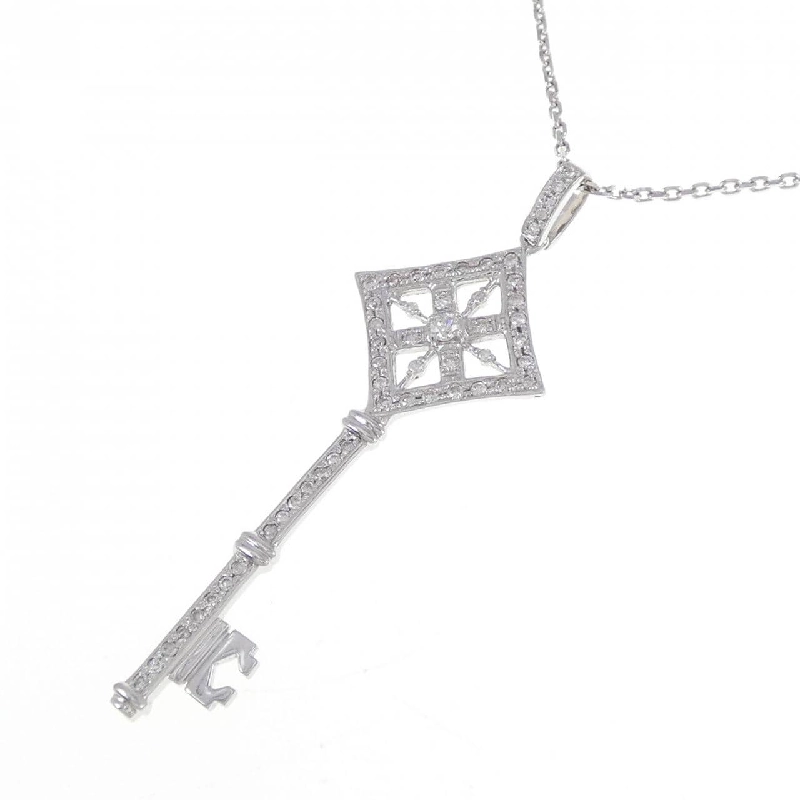 K18WG Khóa Dây Chuyền Kim Cương 0.30CT - Hàng hiệu Chính hãng 847234