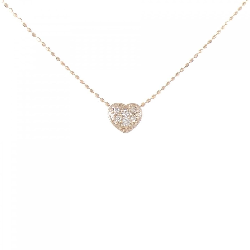 K10PG Dây chuyền kim cương hình trái tim 0.06CT - Hàng hiệu chính hãng 860013