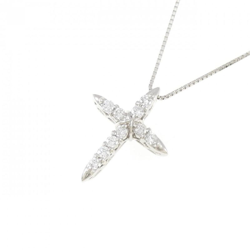 Dây chuyền kim cương PT850 hình chữ thập 0.40CT - Hàng hiệu Authentic 860888