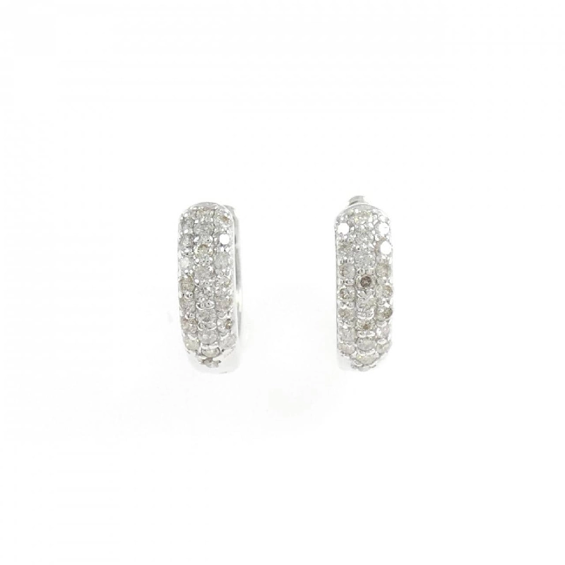 K18WG Pave Diamond Earrings 0.30CT - Hàng hiệu Authentic 864666